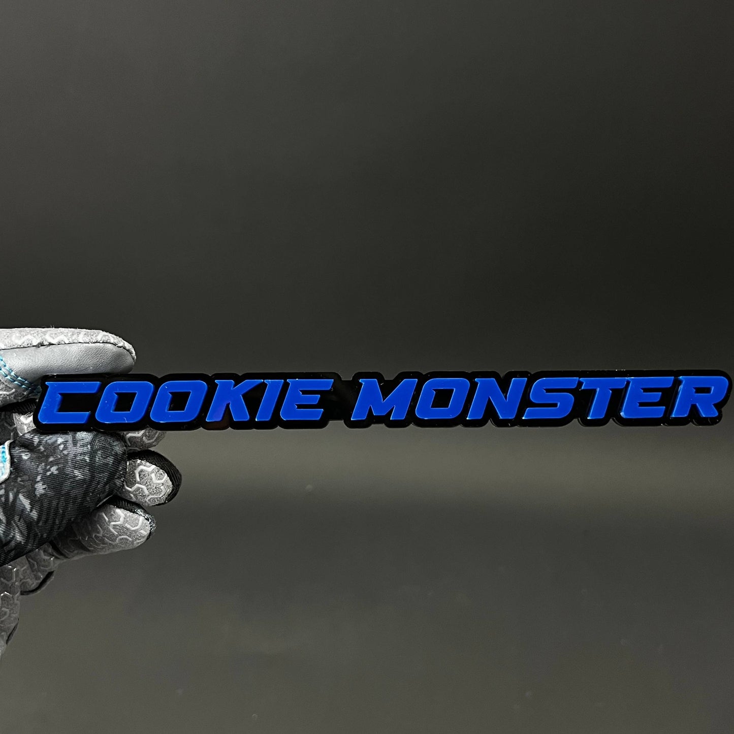 1PC COOKIE MONSTER 3D Acrylic Badge - Car Truck Emblem Fender Sticker