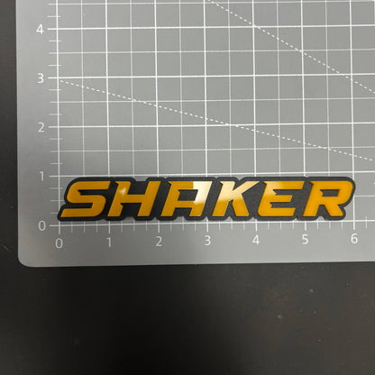 1PC SHAKER 3D Acrylic Badge - Car Truck Emblem Fender Tailgate Trunk Sticker
