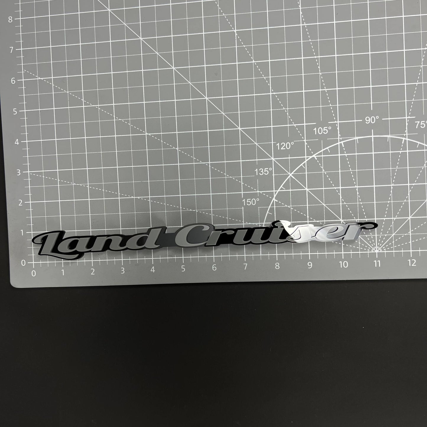 1PC Land Cruiser 3D Acrylic Badge - Car Truck Emblem Fender Sticker