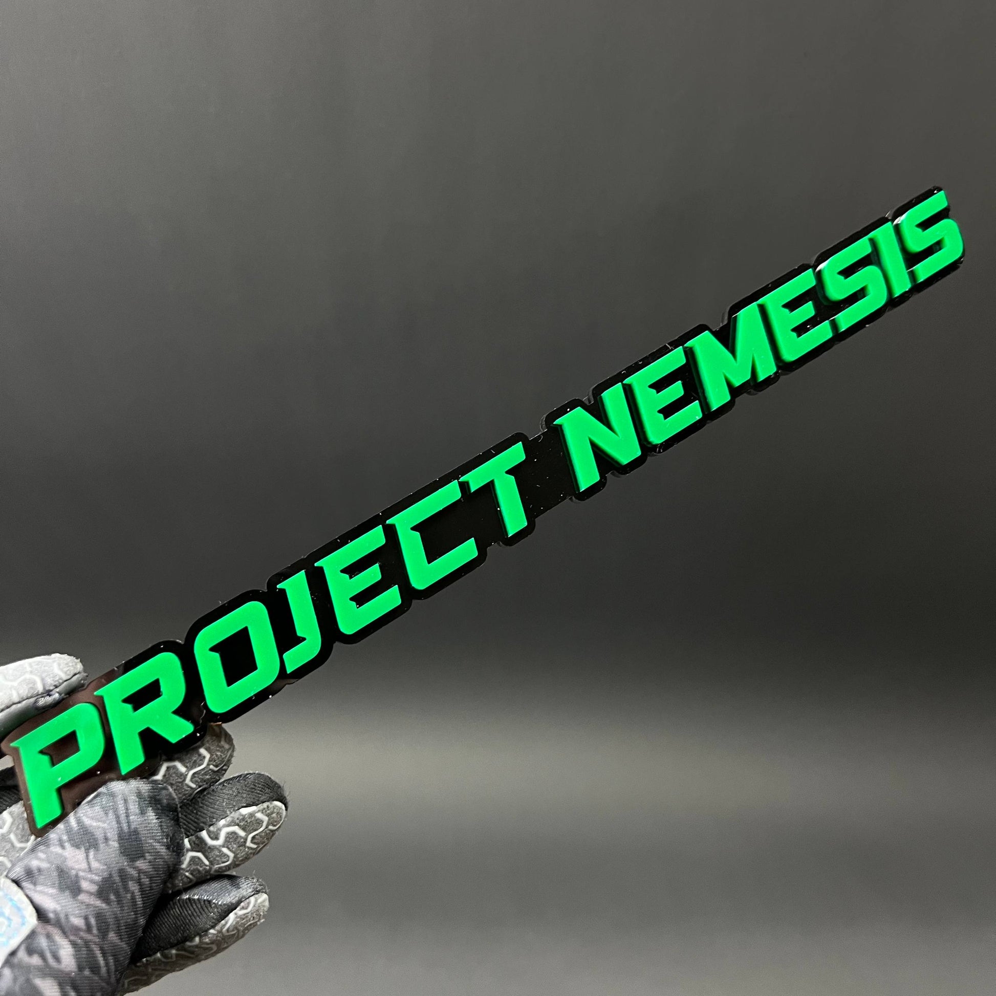 1PC PROJECT NEMESIS 3D Acrylic Badge - Car Truck Emblem Fender Sticker