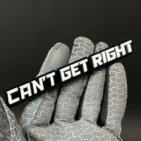 1PC CAN'T GET RIGHT 3D Acrylic Badge - Car Truck Emblem Fender Sticker