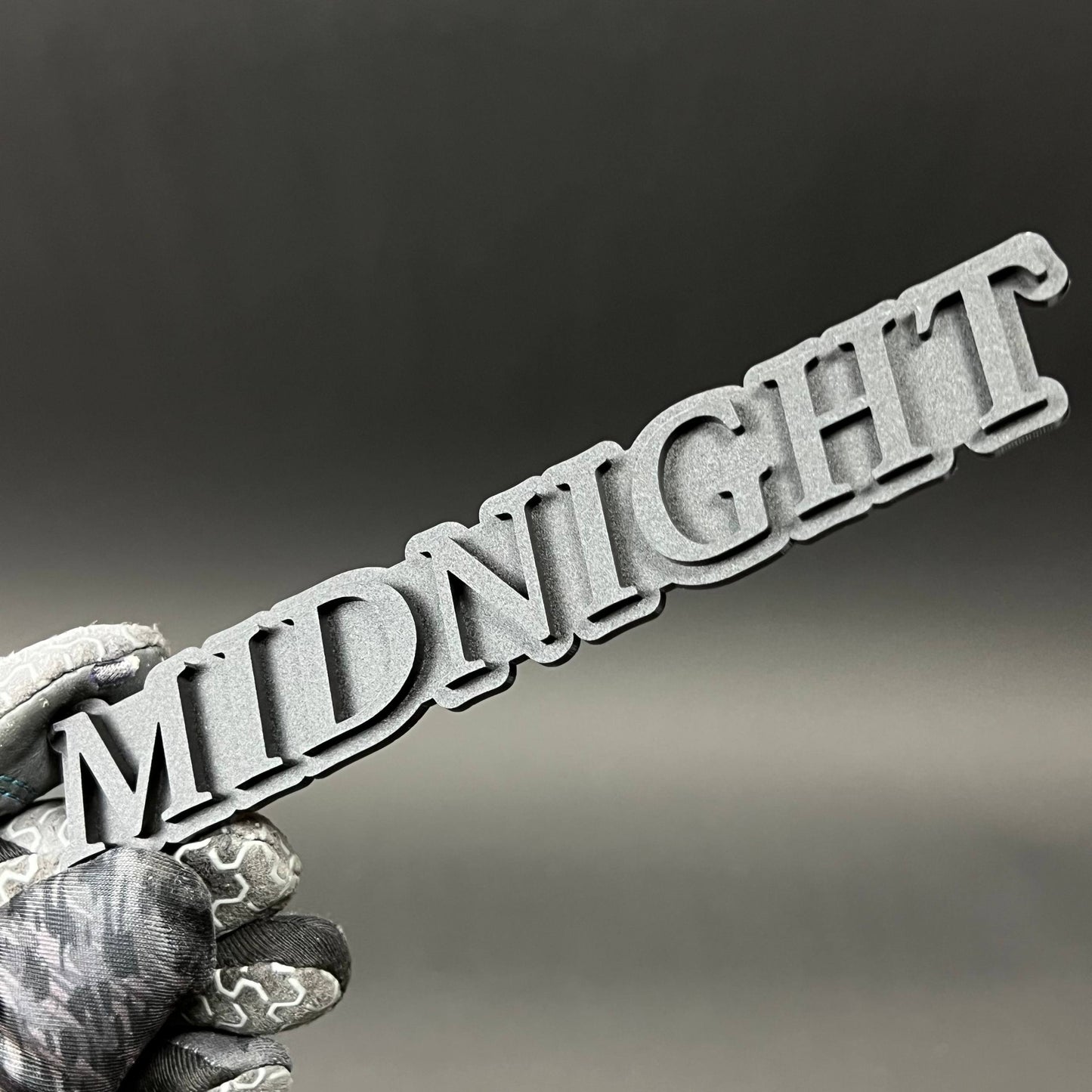 1PC MIDNIGHT 3D Acrylic Badge - Car Truck Emblem Fender Tailgate Trunk Sticker