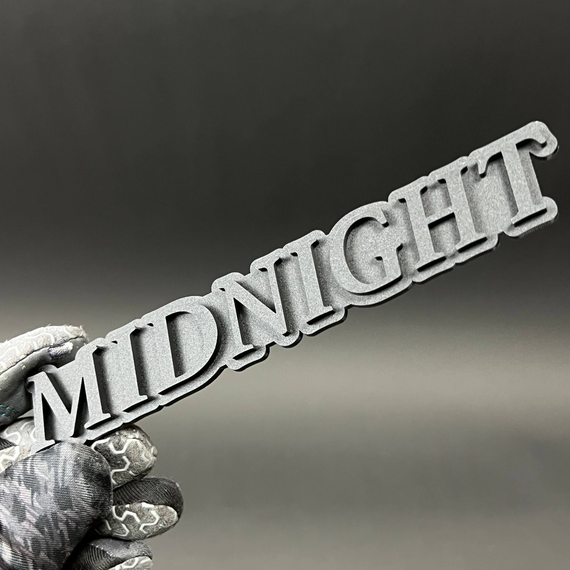 1PC MIDNIGHT 3D Acrylic Badge - Car Truck Emblem Fender Tailgate Trunk Sticker