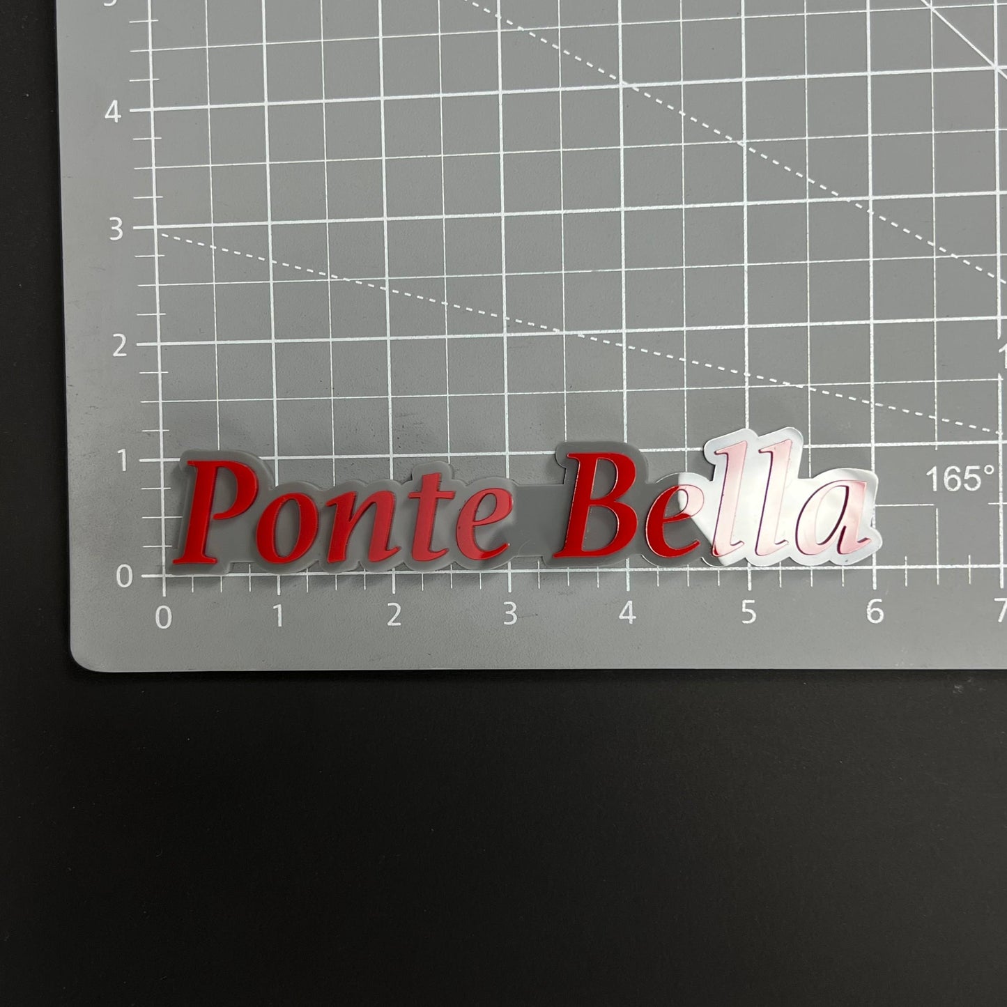 1PC Ponte Bella 3D Acrylic Badge - Car Truck Emblem Fender Sticker