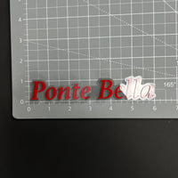 1PC Ponte Bella 3D Acrylic Badge - Car Truck Emblem Fender Sticker