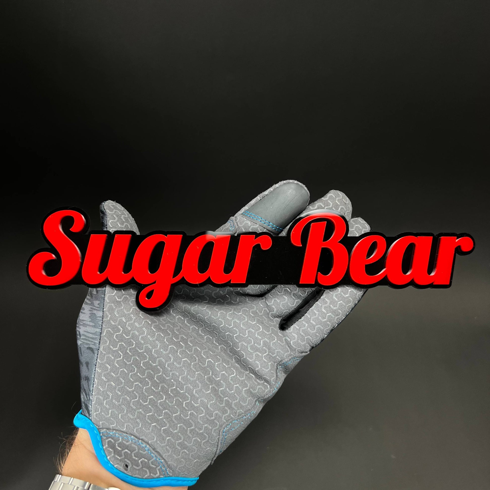 1PC Sugar Bear 3D Acrylic Badge - Car Truck Emblem Fender Tailgate Trunk Sticker