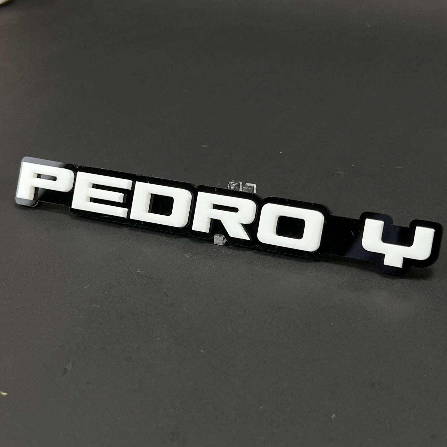 1PC PEDRO Y 3D Acrylic Badge - Car Truck Emblem Fender Tailgate Trunk Sticker