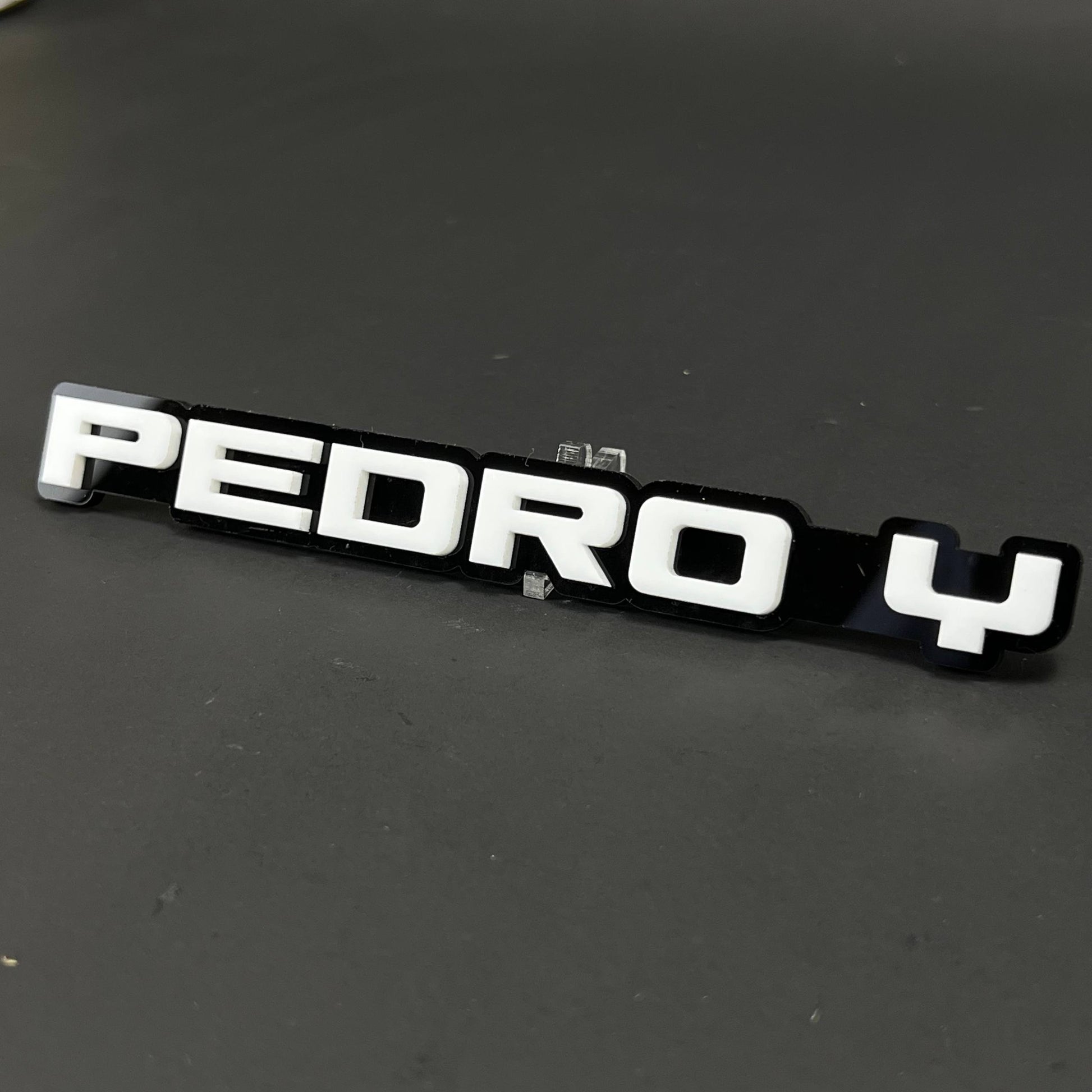 1PC PEDRO Y 3D Acrylic Badge - Car Truck Emblem Fender Tailgate Trunk Sticker