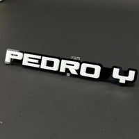 1PC PEDRO Y 3D Acrylic Badge - Car Truck Emblem Fender Tailgate Trunk Sticker