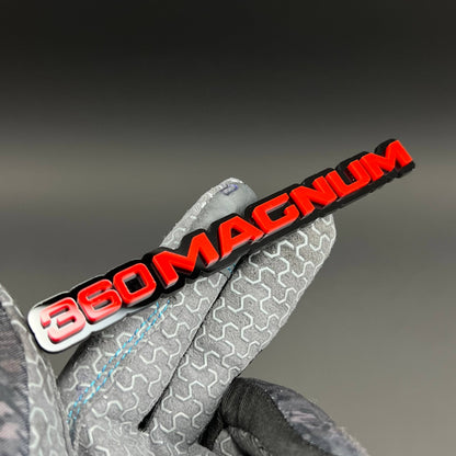 1PC 360MAGNUM 3D Acrylic Badge - Car Truck Emblem Fender Tailgate Trunk Sticker
