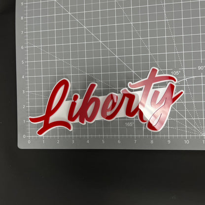 1PC Liberty 3D Acrylic Badge - Car Truck Emblem Fender Tailgate Trunk Sticker