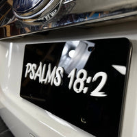 1PC PSALMS 18:2 3D Acrylic Badge - Car Truck Emblem Fender Sticker