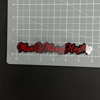 1PC ManOfManyHustles 3D Acrylic Badge - Car Truck Emblem Fender Sticker
