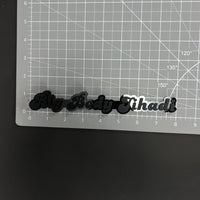 1PC Big Body Jihadi 3D Acrylic Badge - Car Truck Emblem Fender Sticker
