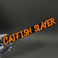 1PC CATFISH SLAYER 3D Acrylic Badge - Car Truck Emblem Fender Sticker