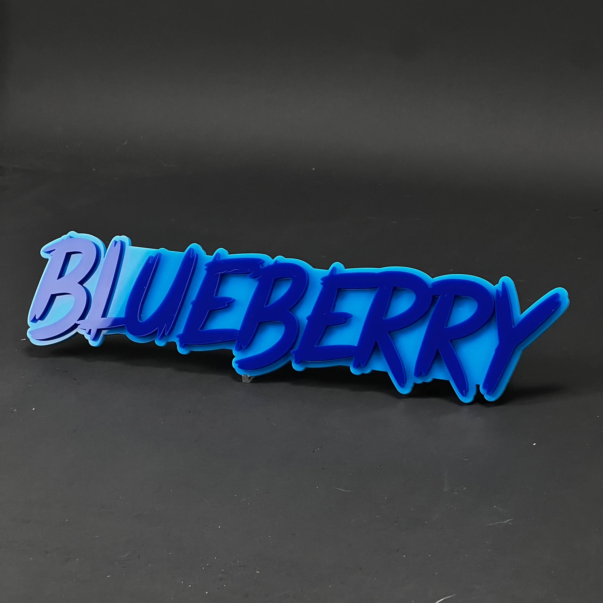 1PC BLUEBERRY 3D Acrylic Badge - Car Truck Emblem Fender Tailgate Trunk Sticker