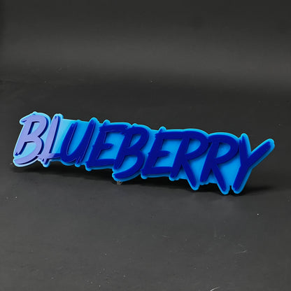 1PC BLUEBERRY 3D Acrylic Badge - Car Truck Emblem Fender Tailgate Trunk Sticker