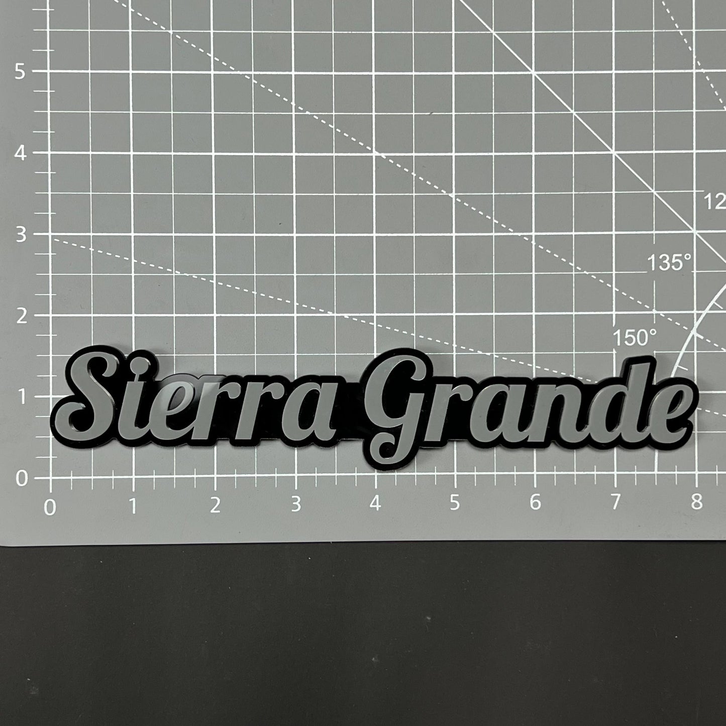 1PC Sierra Grande 3D Acrylic Badge - Car Truck Emblem Fender Sticker
