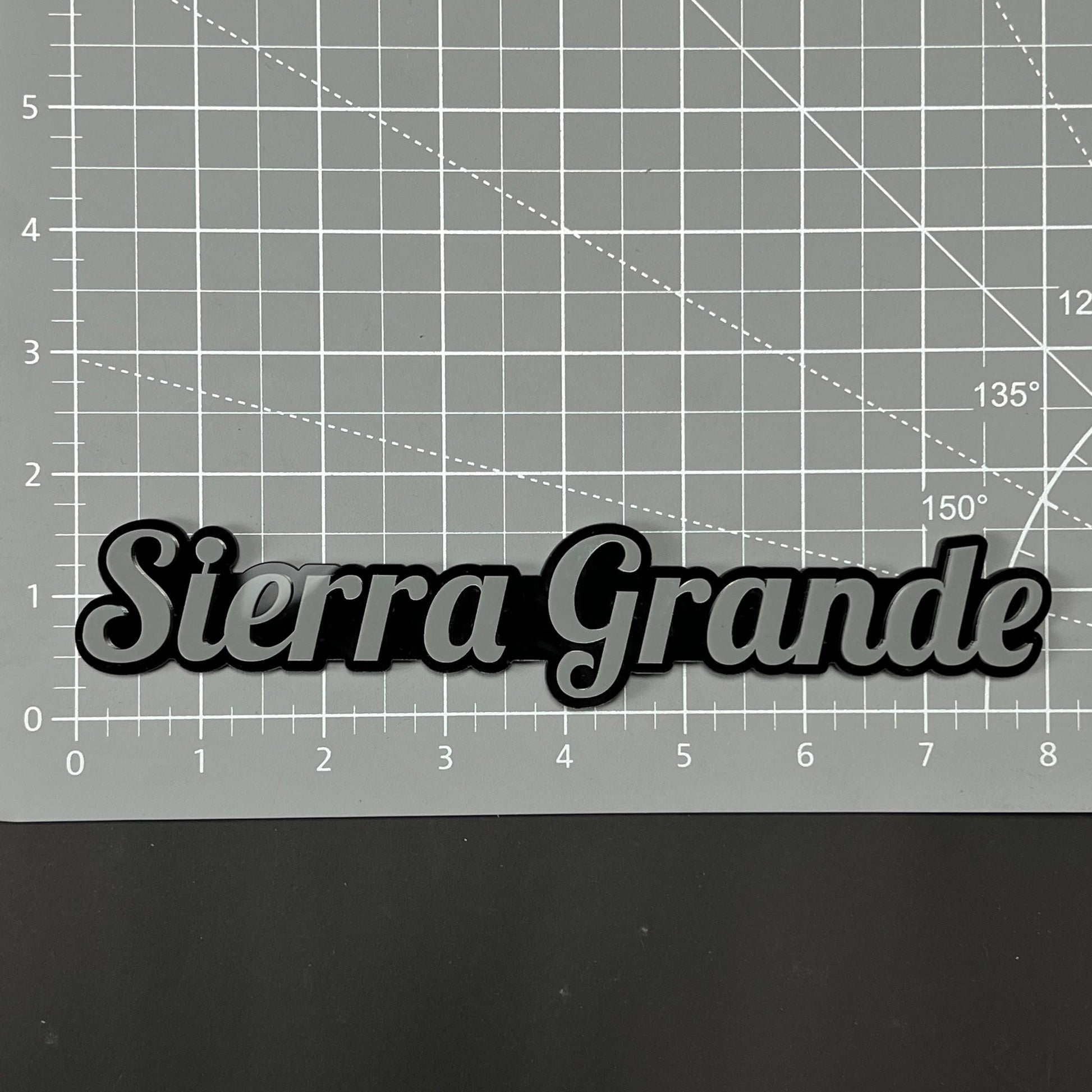 1PC Sierra Grande 3D Acrylic Badge - Car Truck Emblem Fender Sticker