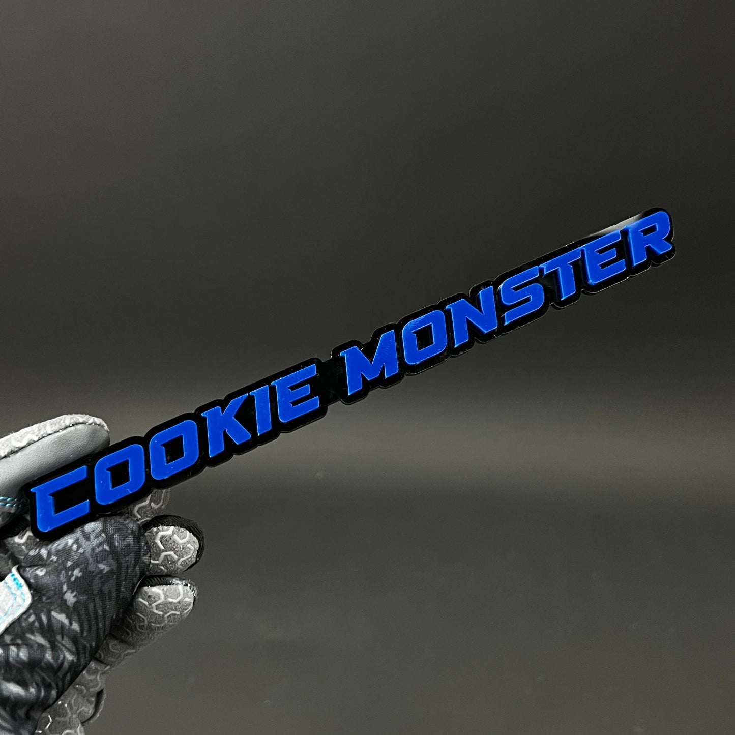 1PC COOKIE MONSTER 3D Acrylic Badge - Car Truck Emblem Fender Sticker
