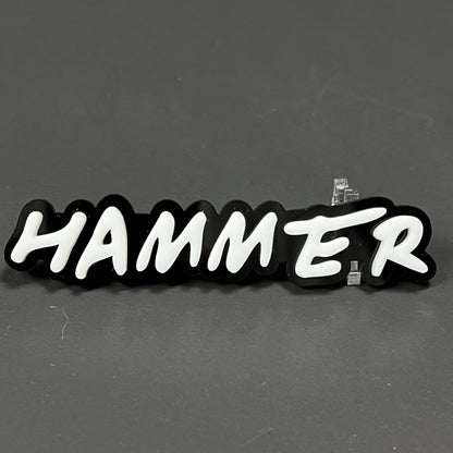 1PC HAMMER 3D Acrylic Badge - Car Truck Emblem Fender Tailgate Trunk Sticker