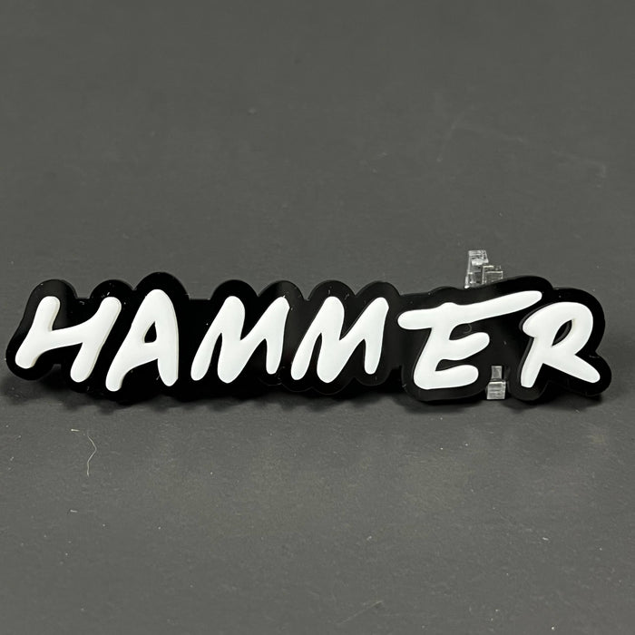 1PC HAMMER 3D Acrylic Badge - Car Truck Emblem Fender Tailgate Trunk Sticker