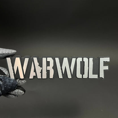 1PC WARWOLF 3D Acrylic Badge - Car Truck Emblem Fender Tailgate Trunk Sticker