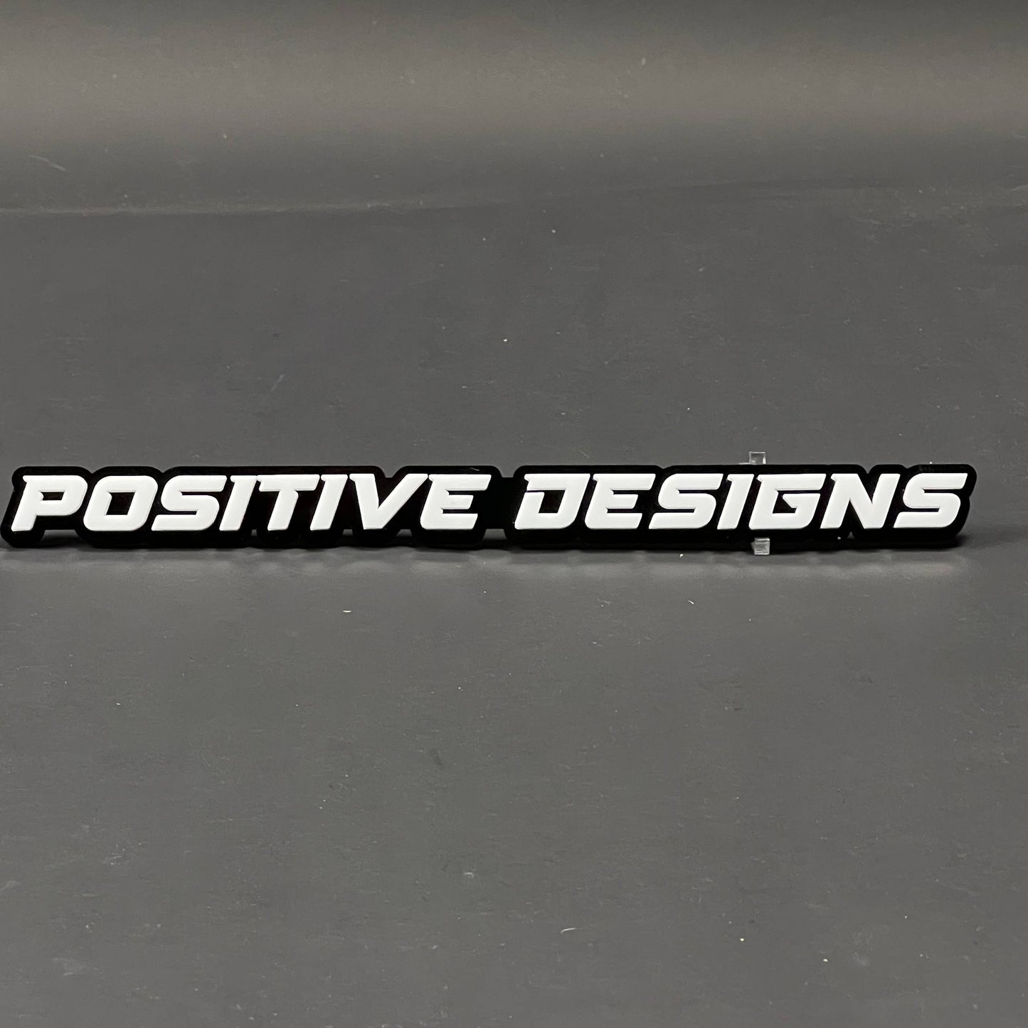 1PC POSITIVE DESIGNS 3D Acrylic Badge - Car Truck Emblem Fender Sticker