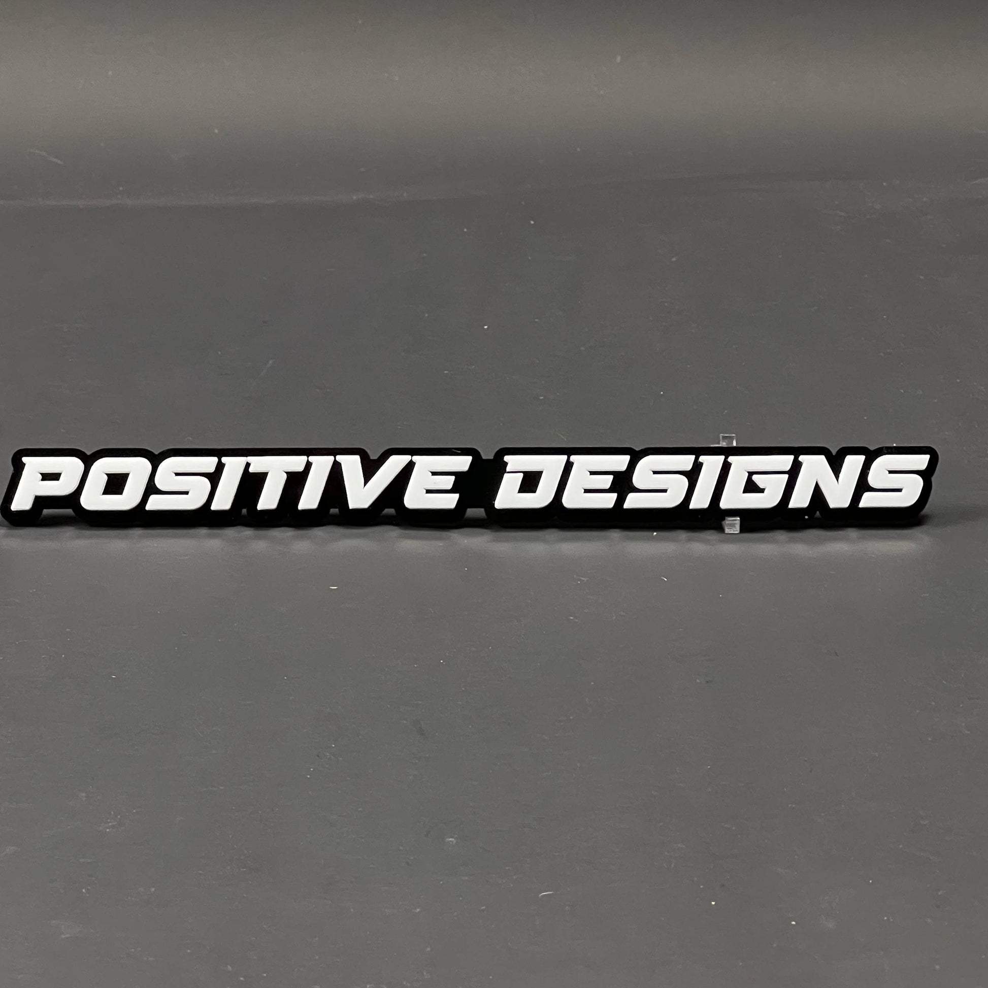 1PC POSITIVE DESIGNS 3D Acrylic Badge - Car Truck Emblem Fender Sticker