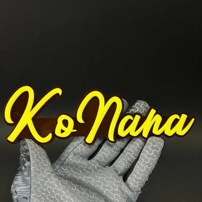 1PC KoNana 3D Acrylic Badge - Car Truck Emblem Fender Tailgate Trunk Sticker