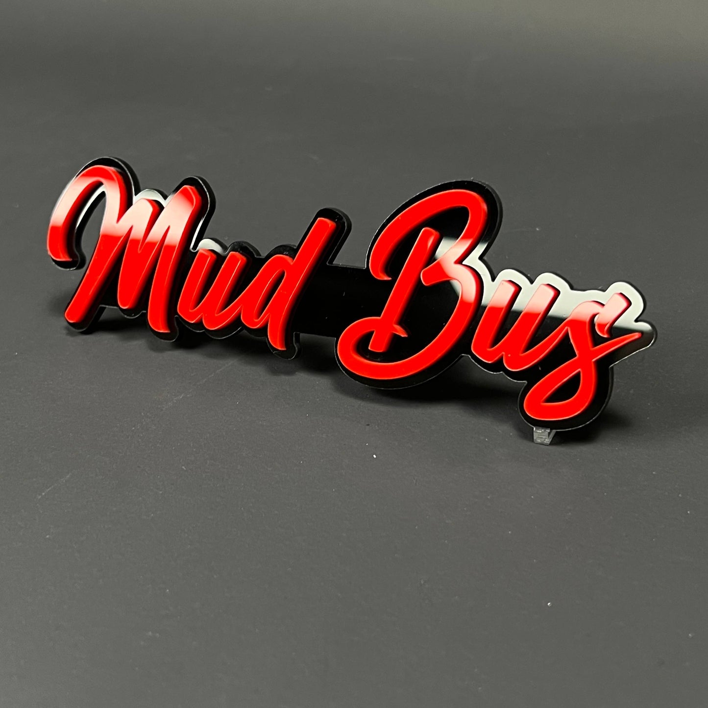 1PC Mud Bus 3D Acrylic Badge - Car Truck Emblem Fender Tailgate Trunk Sticker