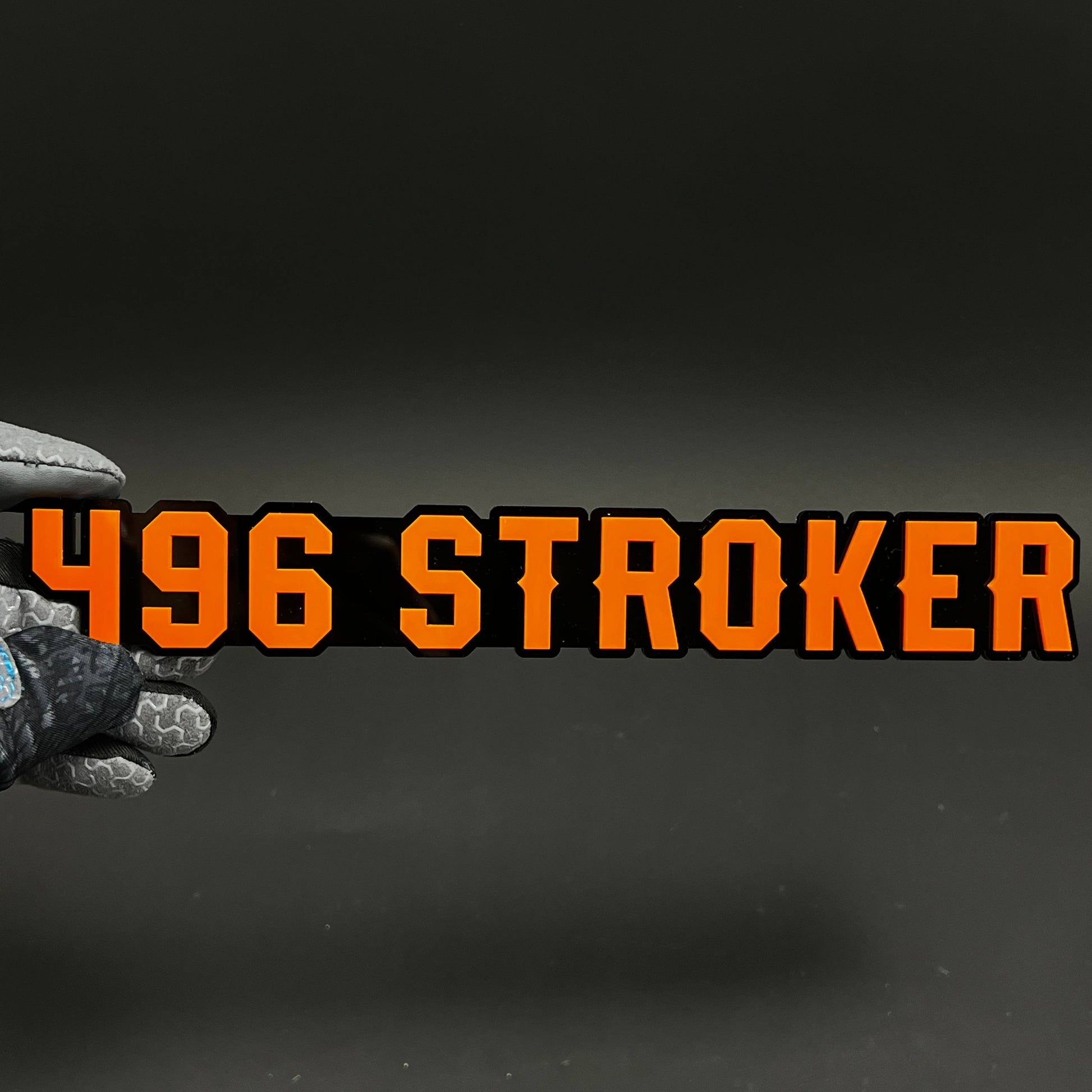 1PC 496 STROKER 3D Acrylic Badge - Car Truck Emblem Fender Sticker