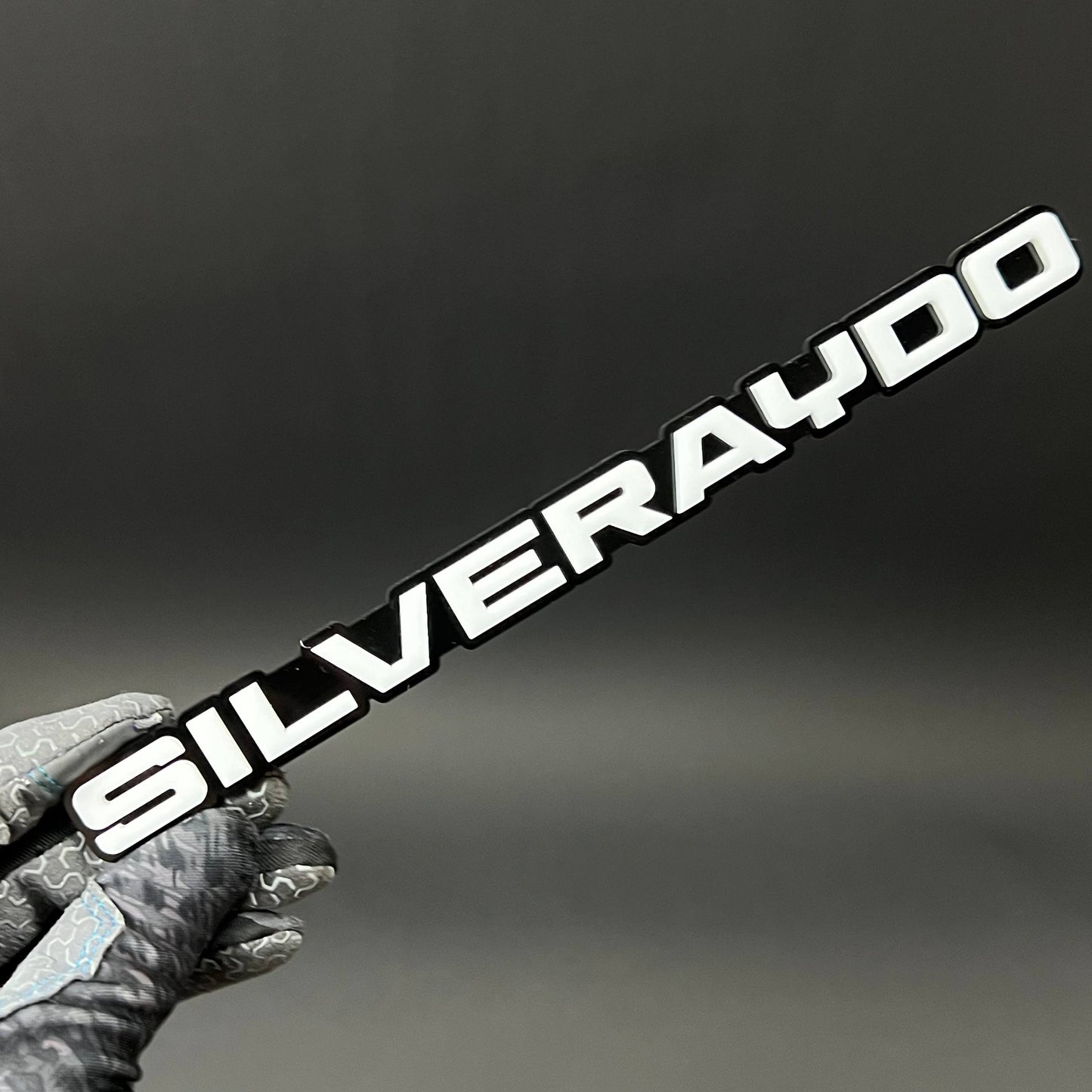 1PC SILVERAYDO 3D Acrylic Badge - Car Truck Emblem Fender Tailgate Trunk Sticker