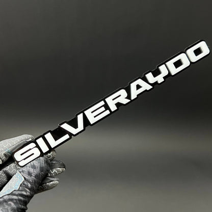 1PC SILVERAYDO 3D Acrylic Badge - Car Truck Emblem Fender Tailgate Trunk Sticker
