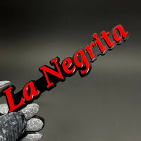 1PC La Negrita 3D Acrylic Badge - Car Truck Emblem Fender Tailgate Trunk Sticker