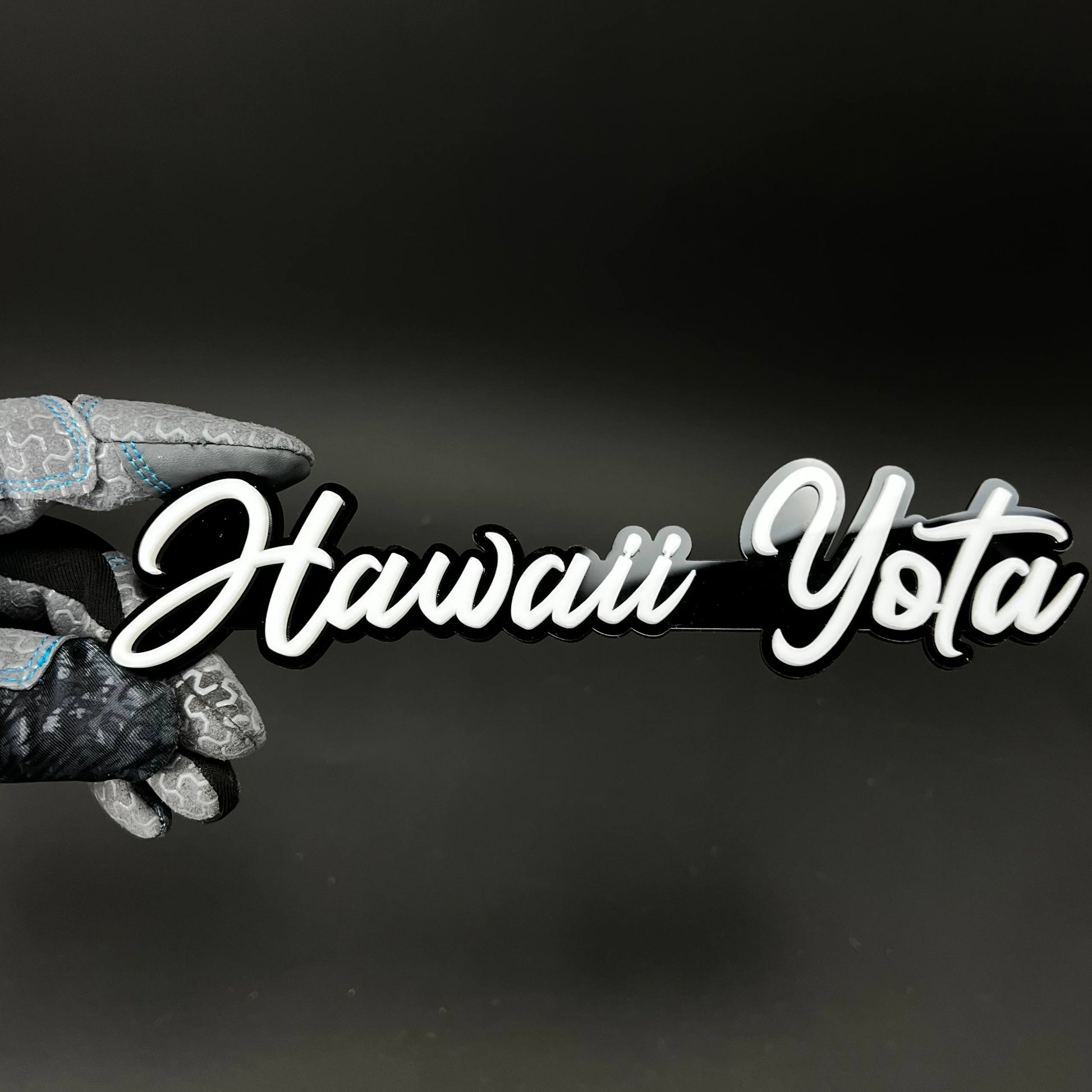 1PC Hawaii Yota 3D Acrylic Badge - Car Truck Emblem Fender Sticker