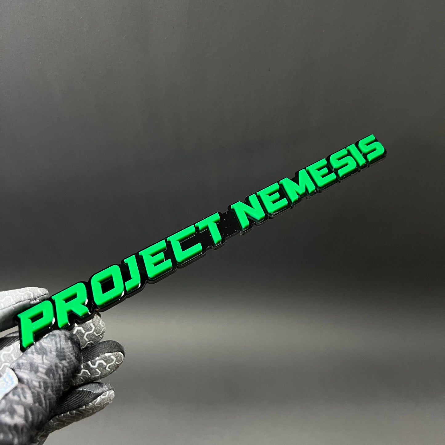 1PC PROJECT NEMESIS 3D Acrylic Badge - Car Truck Emblem Fender Sticker