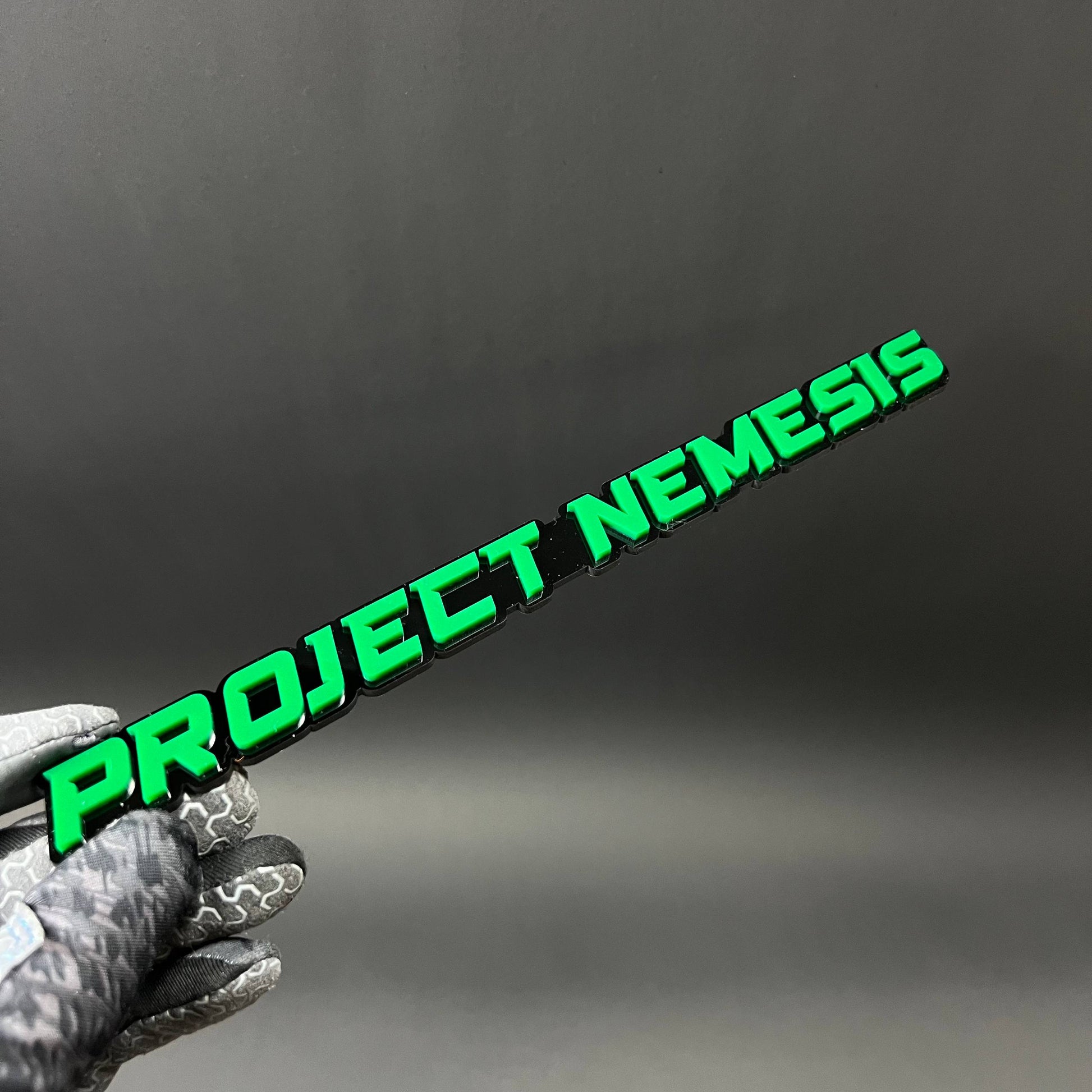 1PC PROJECT NEMESIS 3D Acrylic Badge - Car Truck Emblem Fender Sticker