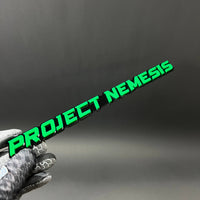 1PC PROJECT NEMESIS 3D Acrylic Badge - Car Truck Emblem Fender Sticker