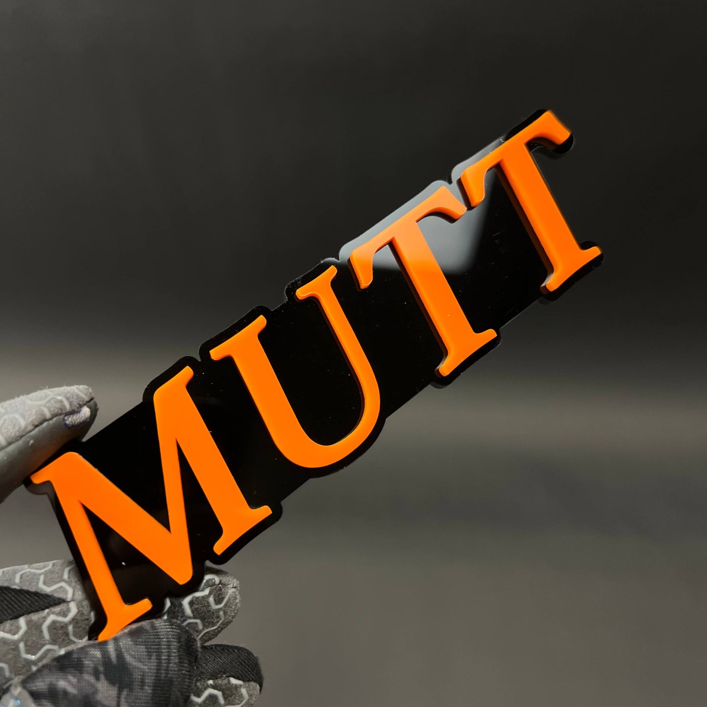 1PC MUTT 3D Acrylic Badge - Car Truck Emblem Fender Tailgate Trunk Sticker