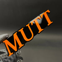 1PC MUTT 3D Acrylic Badge - Car Truck Emblem Fender Tailgate Trunk Sticker
