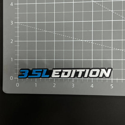 1PC 3.5L EDITION 3D Acrylic Badge - Car Truck Emblem Fender Sticker
