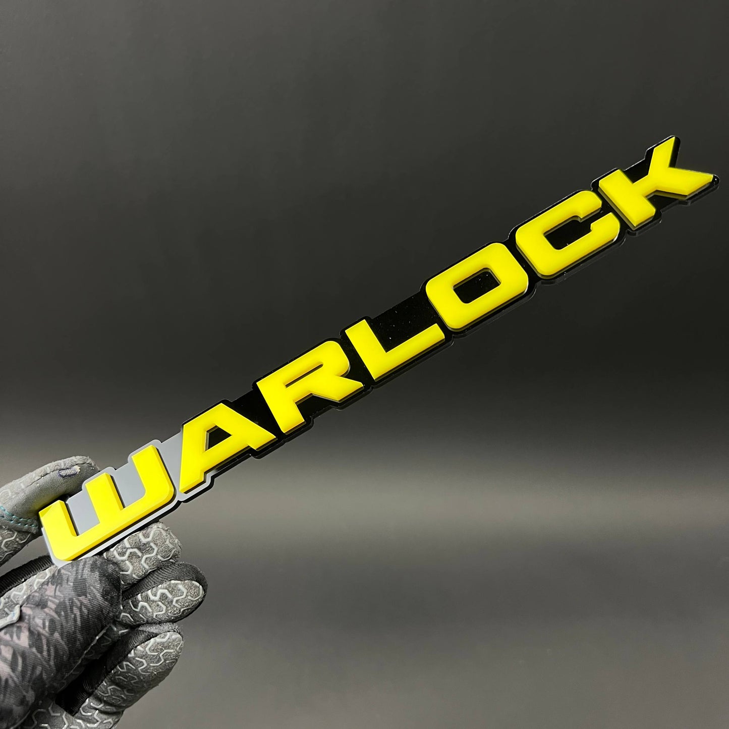 1PC WARLOCK 3D Acrylic Badge - Car Truck Emblem Fender Tailgate Trunk Sticker