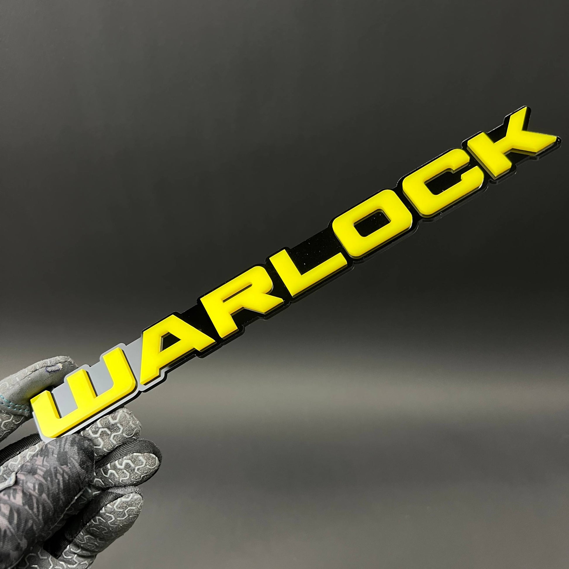 1PC WARLOCK 3D Acrylic Badge - Car Truck Emblem Fender Tailgate Trunk Sticker