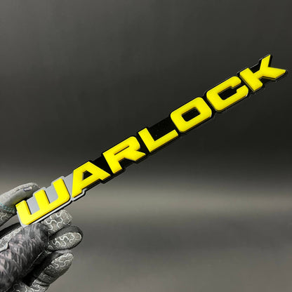 1PC WARLOCK 3D Acrylic Badge - Car Truck Emblem Fender Tailgate Trunk Sticker