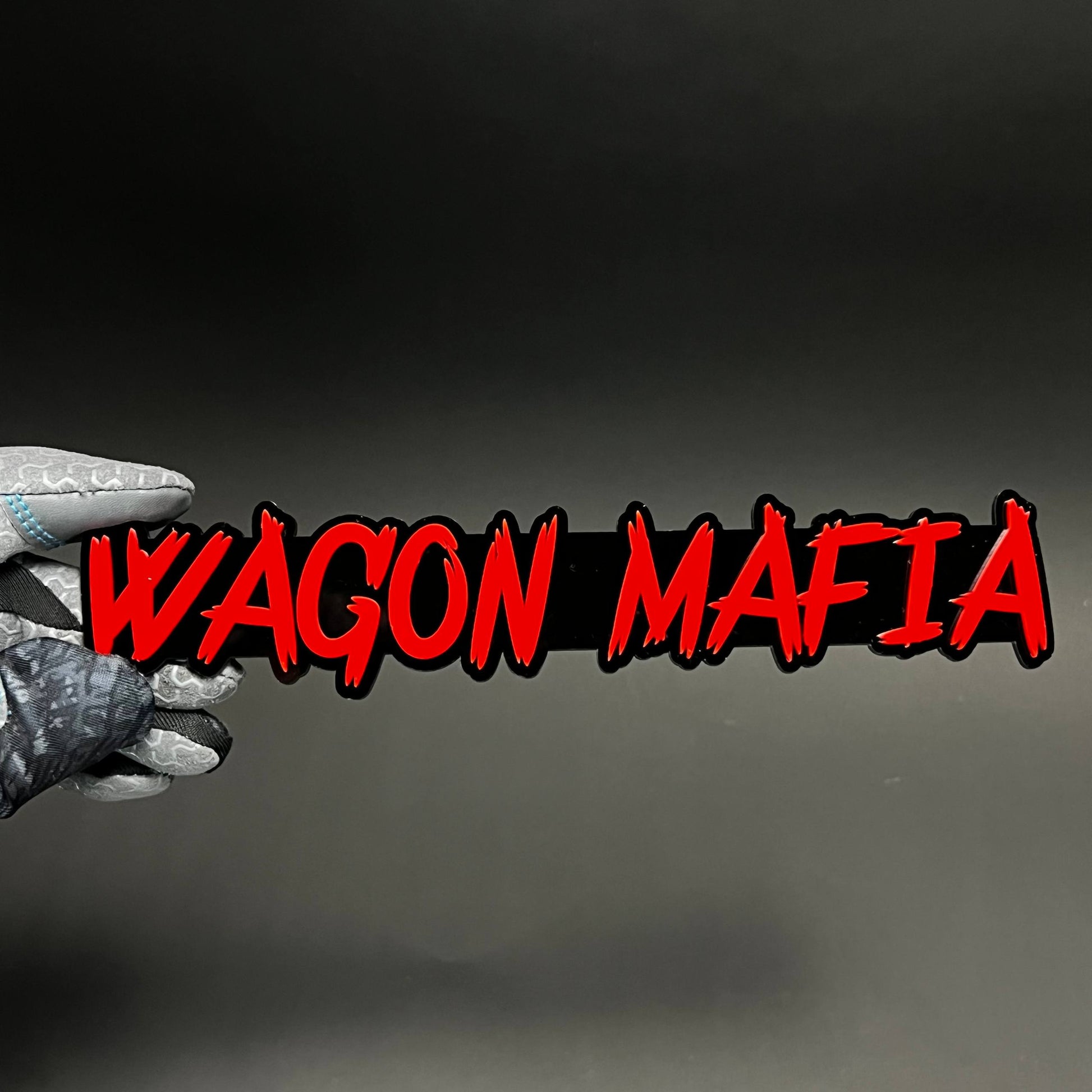 1PC WAGON MAFIA 3D Acrylic Badge - Car Truck Emblem Fender Sticker