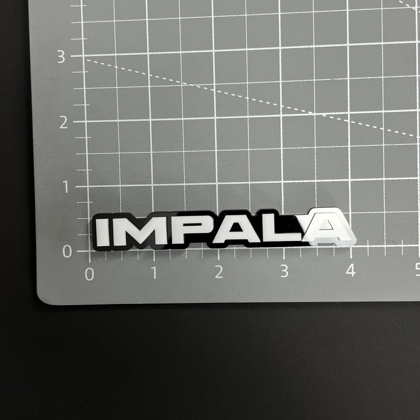 1PC IMPALA 3D Acrylic Badge - Car Truck Emblem Fender Tailgate Trunk Sticker
