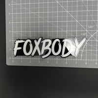 1PC FOXBODY 3D Acrylic Badge - Car Truck Emblem Fender Tailgate Trunk Sticker