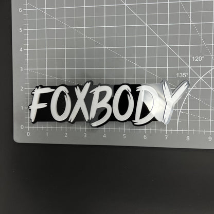 1PC FOXBODY 3D Acrylic Badge - Car Truck Emblem Fender Tailgate Trunk Sticker