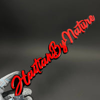 1PC HaitianByNature 3D Acrylic Badge - Car Truck Emblem Fender Sticker
